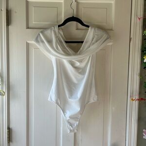 Stretchy White Bodysuit